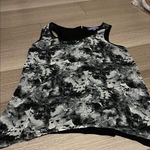 Black and Gray Women's Top